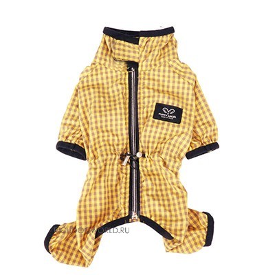 465 PA-OW Дождевик-пыльник для мальчиков (УНИСЕКС), желтый #289 "MAGAGIO Check Raincoat" (S)