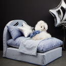 2703 BH Кровать для собак, голубая "Blue Denim Bed"