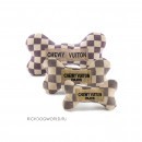 Игрушка с пищалками - КОСТОЧКА (БОЛЬШАЯ) "White Chewy Vuiton Bone Toy" (XL)