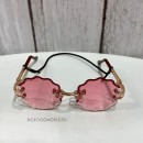9106 LM Очки для собак, розовые "Flower Glasses"