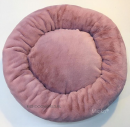 8206 MD Лежанка-пончик для собак/кошек PREMIUM, пыльно-розовая "Furry Heart House" (M)