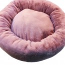 8206 MD Лежанка-пончик для собак/кошек PREMIUM, пыльно-розовая "Furry Heart House" (M) ЧЕХЛЫ СЪЕМНЫЕ