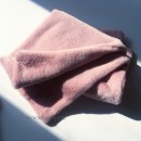 8203  MD Плед PREMIUM пыльно-розовый, мягкий МЕХ "Furry Heart Blanket"