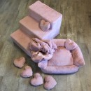 8210 MD Комплект со СЪЁМНЫМИ ЧЕХЛАМИ, пыльно-розовый "Furry Heart KIT"