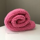 8506 MD Вязаный плед, неоново-розовый "Knit Miioko Blanket/ NEON PINK"