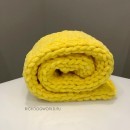8505 MD Вязаный плед, ярко-желтый "Knit Miioko Blanket/ YELLOW"