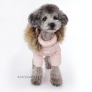 519 PA-OW Комбинезон на гладкой подкладке для собак-девочек, розовый #502 "WINTER Overall" (ПОСТУПИЛИ!)