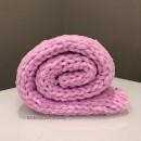 8507 MD Вязаный плед, барби-розовый "Knit Miioko Blanket/ BARBIE PINK"