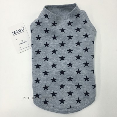 8901 MD  ,  "Stars Miioko Sleeveless T-shirt/ GREY"