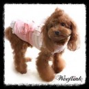 052 D-W Платье для собаки розовое "Sweet and Cute"