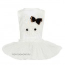 128 PA-DR Платье для собак, белое "Natty Rabbit Tutu Dress"
