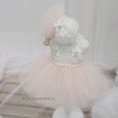 4598 BH Платье для собак, персиково-белое "Lilly Dress - PEACH"