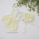 4208 BH    () "Flower Frill Dress - YELLOW"