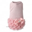 134 PA-DR Платье для собак, розовое "Luxury Frilled" (S, S/M)