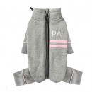 362 PA-OW Спортивный  костюм утепленный для собак-девочек, серый #95 "Active Polar Overalls For Girls"