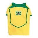 155 PA-TS Футболка для собак "National Football Uniform of Brasil"