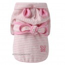 061 PA-PJ Халатик для собак, в розовую полоску "Bath Gown"