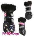 0019-22 FMD Сапоги зимние, эко кожа с пропиткой, черные "For My Dogs"