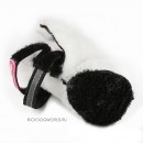 0047-2023       "For My Dogs - Black + White Boots",   