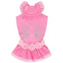 095 PA-OR Платье для собак, розовое "Rock Angel"