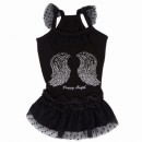 095 PA-OR Платье для собак, черное "Rock Angel"