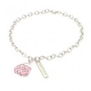 036 PA-JW Цепочка с медальоном для собак розовая "Pink Bag Necklace" (M)