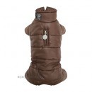338 PA-OW Облегченный комбинезон на атласе для собак-мальчиков (УНИСЕКС), коричневый "Quillted  Vest #225"