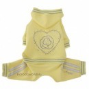 121 PA-OR Спортивный костюм для собаки, желтый "Rosha Heart" (S, S/M, XL)